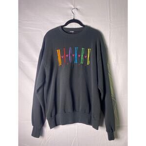 Vintage Mickey Unlimited Disney Mickey Black Crewneck Sweatshirt Men's Size M/L